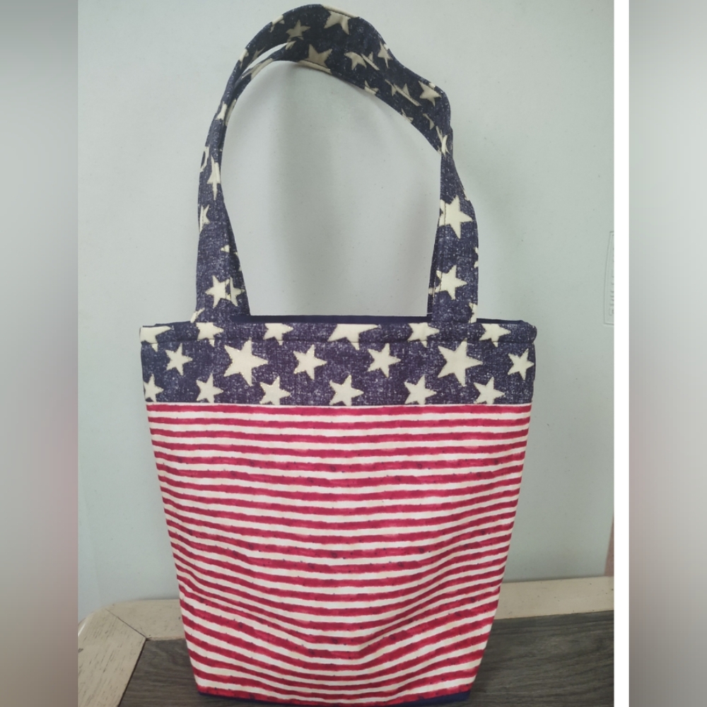 Handmade Americana Mini Tote HandBag